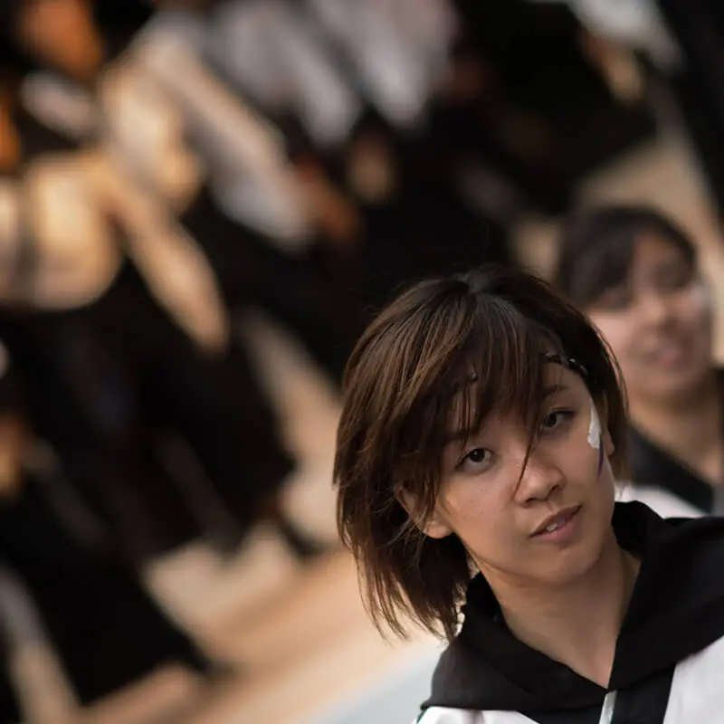 Portrait at a street festival